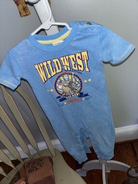 Disney Blue "Wild West" One-Piece Romper